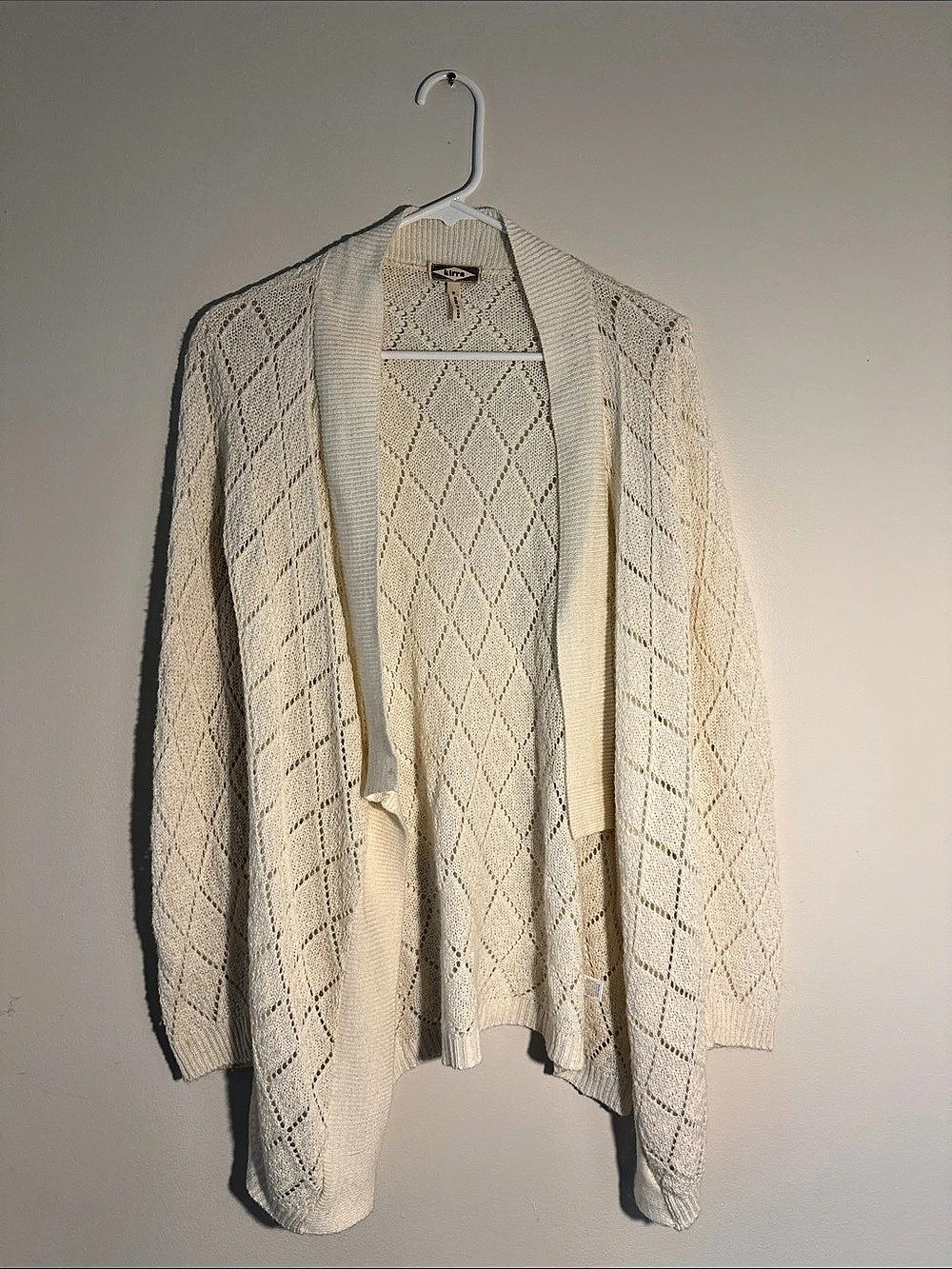 Kipling Open Front Geometric Cardigan Size Small